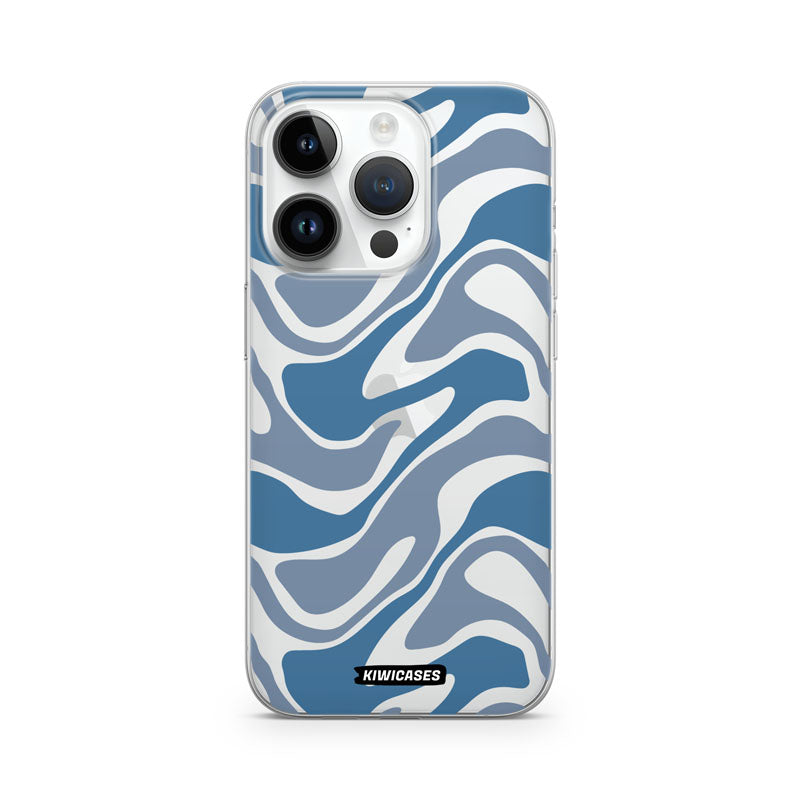 Liquid Blue Waves - iPhone 14 Pro