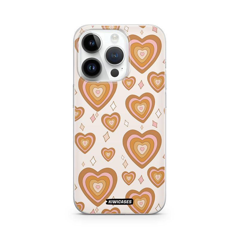 Retro Hearts - iPhone 14 Pro