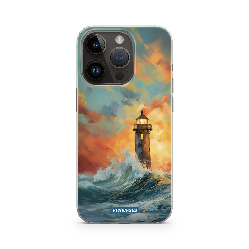Sunset Lighthouse - iPhone 14 Pro