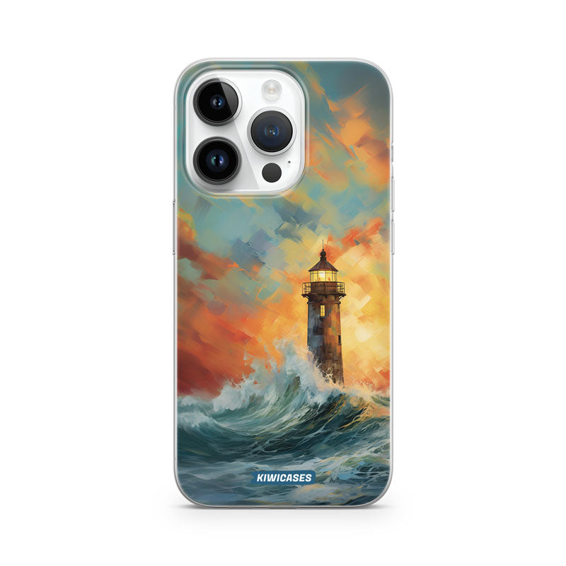 Sunset Lighthouse - iPhone 14 Pro