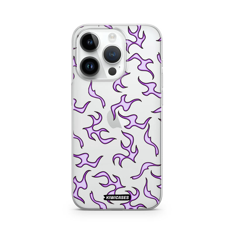 Purple Flames - iPhone 14 Pro