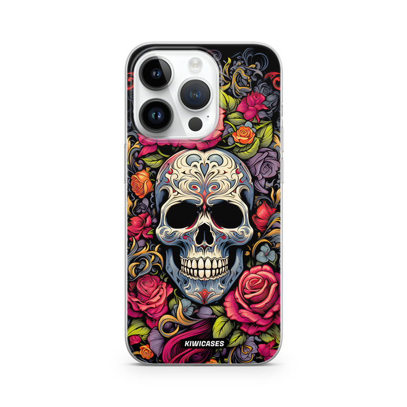 Floral Skull - iPhone 14 Pro