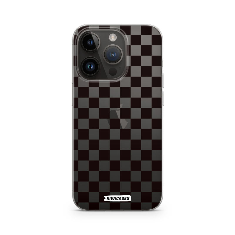 Black Checkers - iPhone 14 Pro