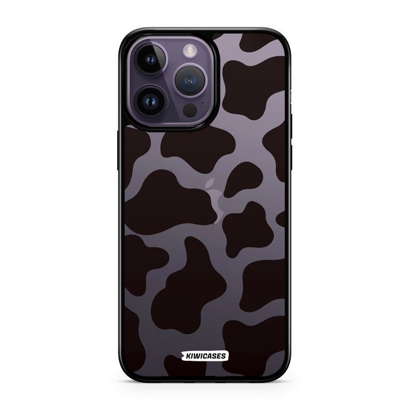 Cow Print in Black - iPhone 14 Pro Max