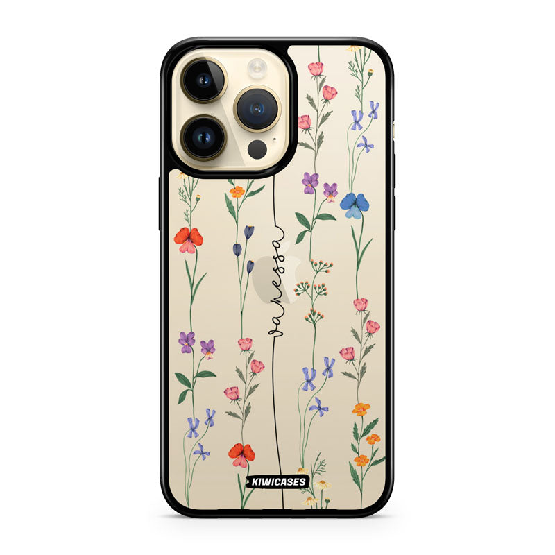 Floral String Black - iPhone 14 Pro Max - Custom