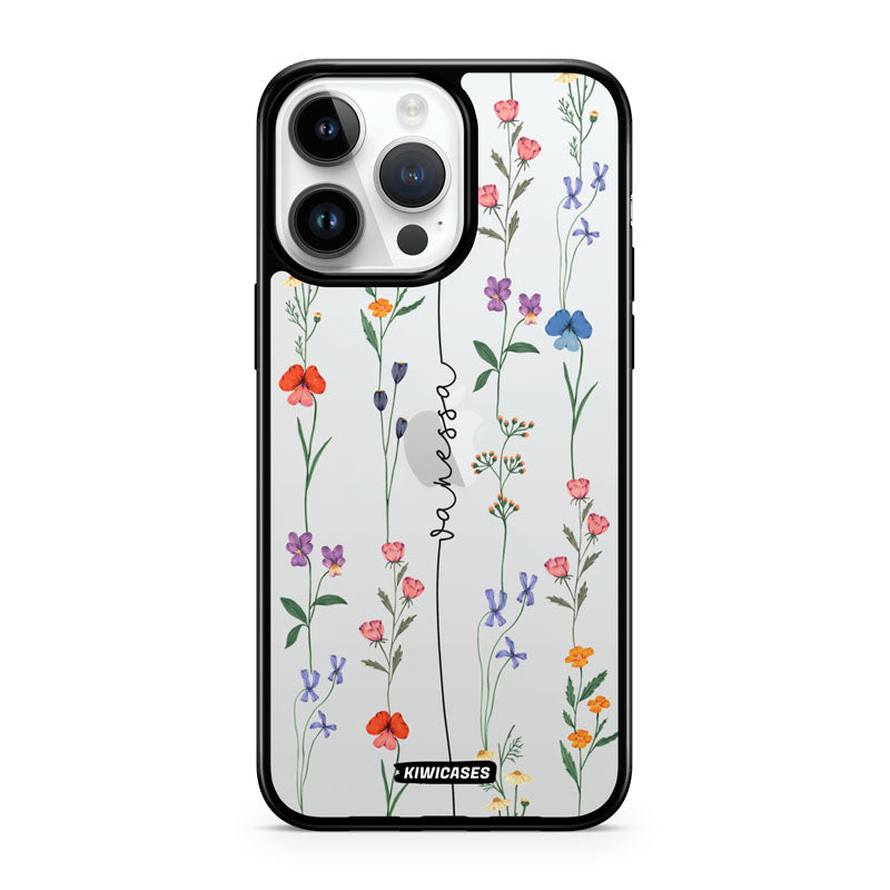 Floral String Black - iPhone 14 Pro Max - Custom