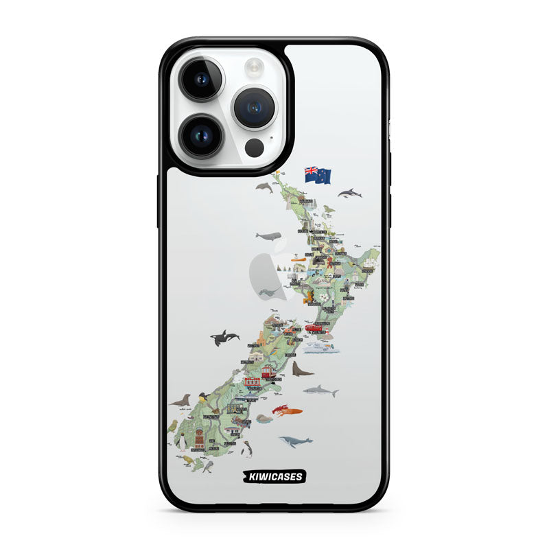 Kiwiana Map - iPhone 14 Pro Max