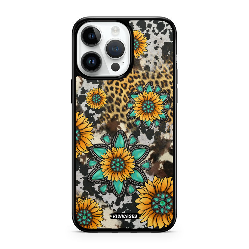 Gemstones and Sunflowers - iPhone 14 Pro Max