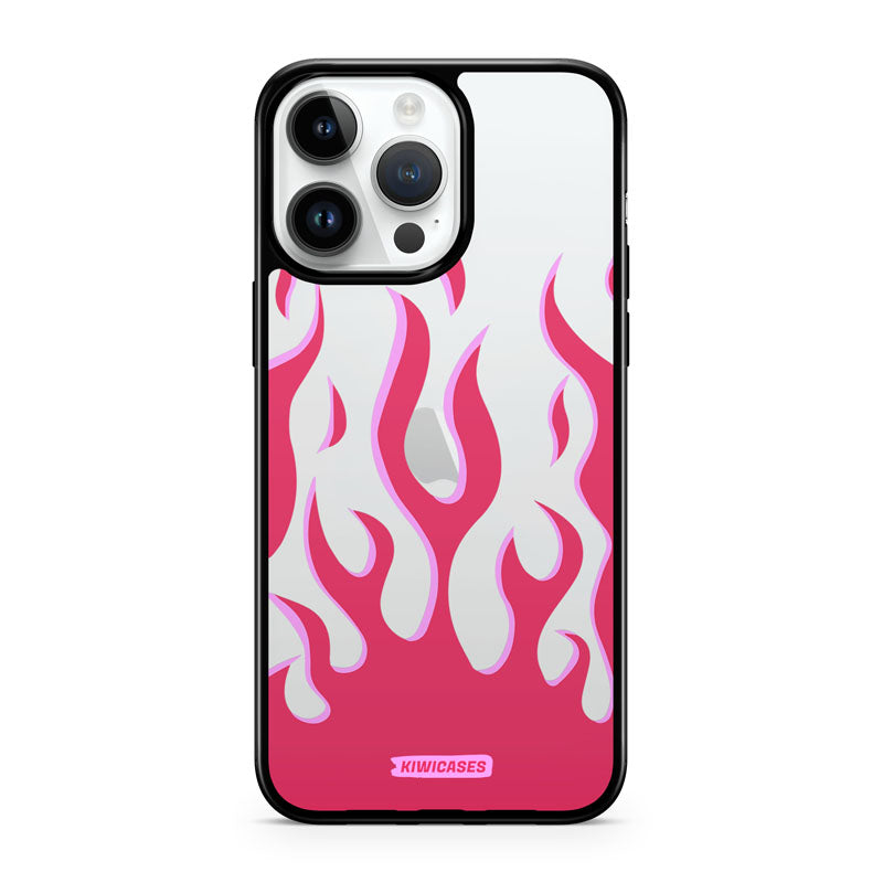 Pink Fire Flames - iPhone 14 Pro Max