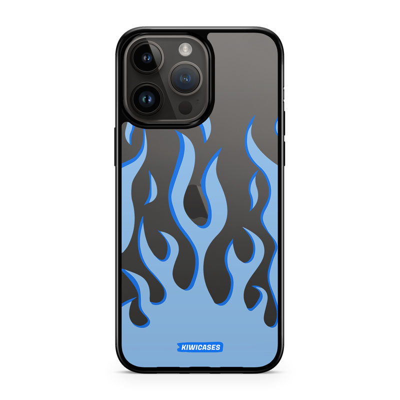Blue Fire Flames - iPhone 14 Pro Max