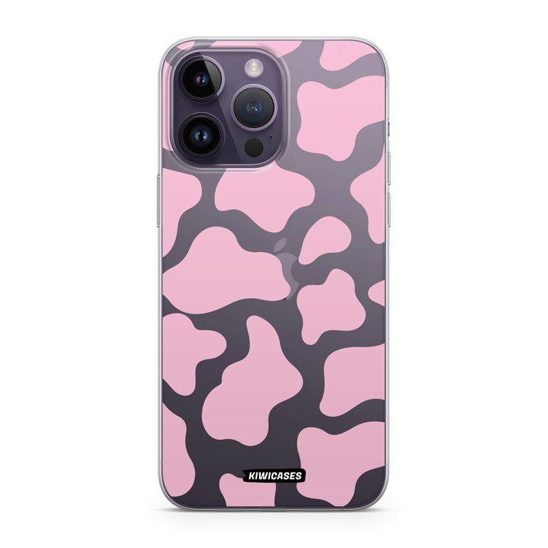 Cow Print in Pink - iPhone 14 Pro Max