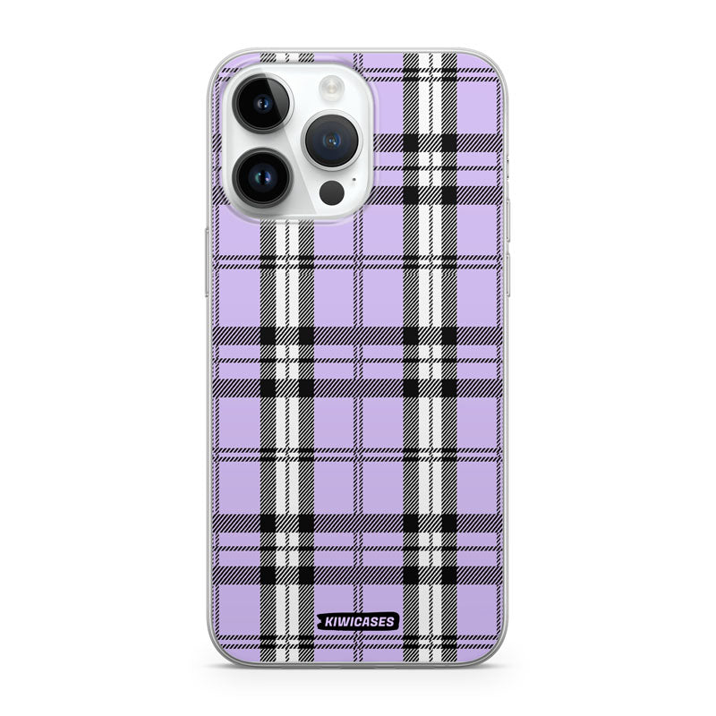 Purple Plaid - iPhone 14 Pro Max