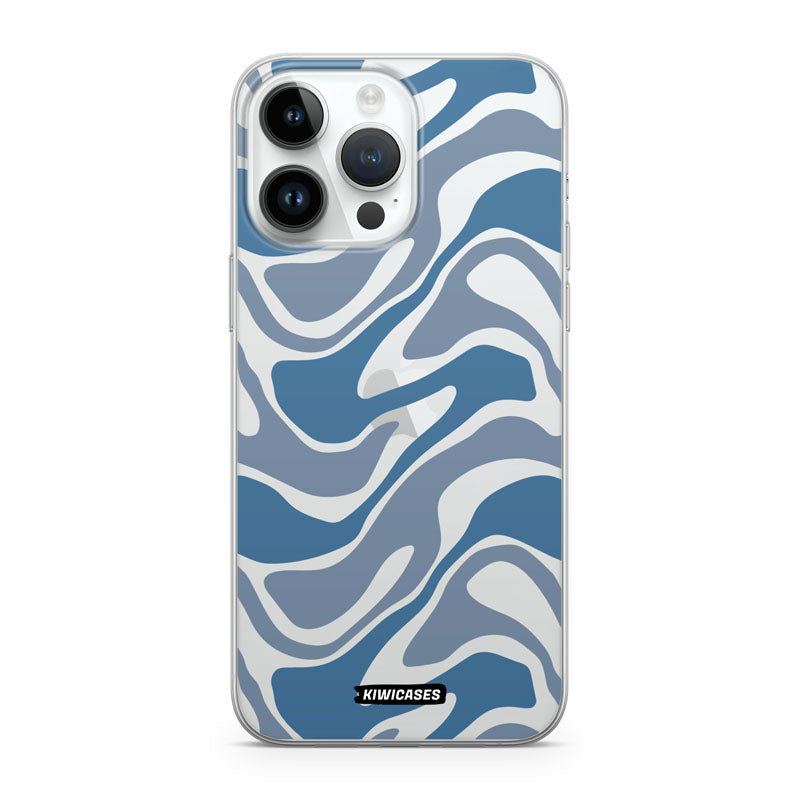 Liquid Blue Waves - iPhone 14 Pro Max
