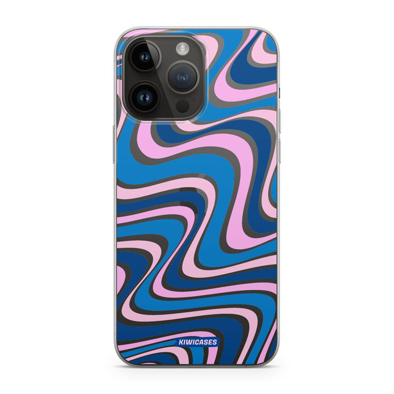 Wavey Blue Pink - iPhone 14 Pro Max