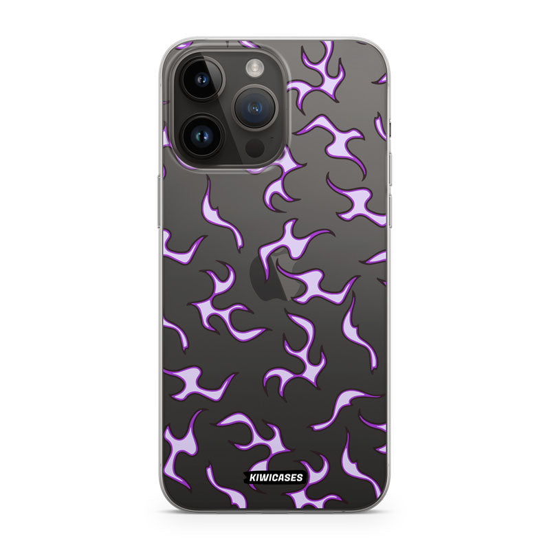 Purple Flames - iPhone 14 Pro Max
