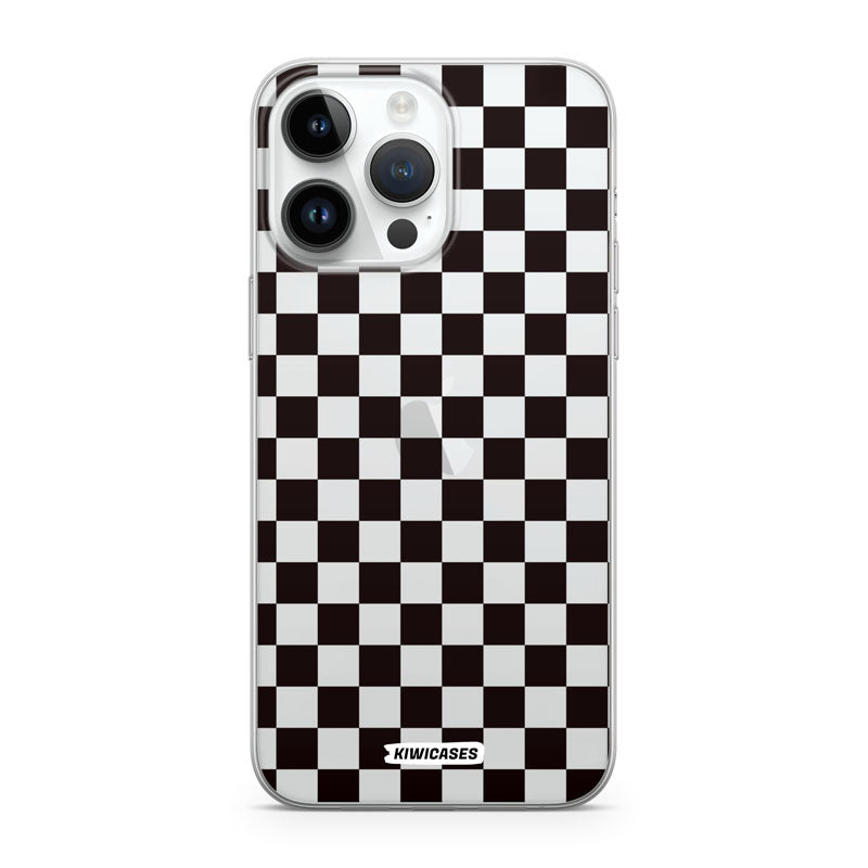Black Checkers - iPhone 14 Pro Max