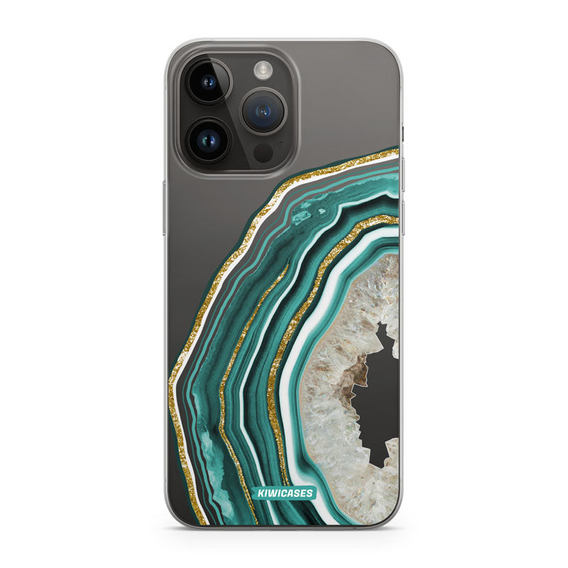 Green Agate Crystal - iPhone 14 Pro Max