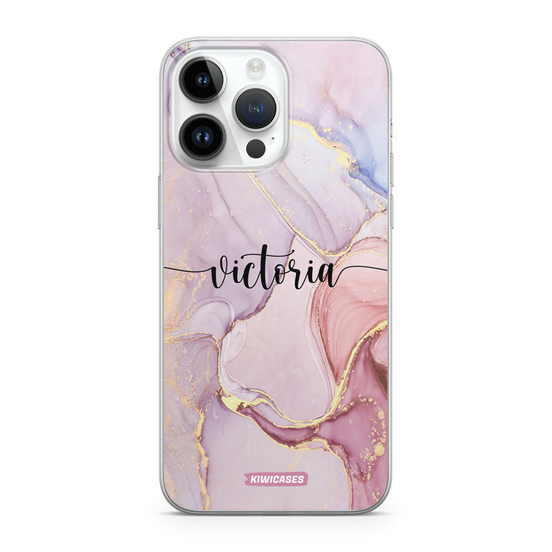 Lilac Watercolour - iPhone 14 Pro Max - Custom