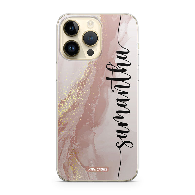 Dusty Pink Watercolour - iPhone 14 Pro Max - Custom