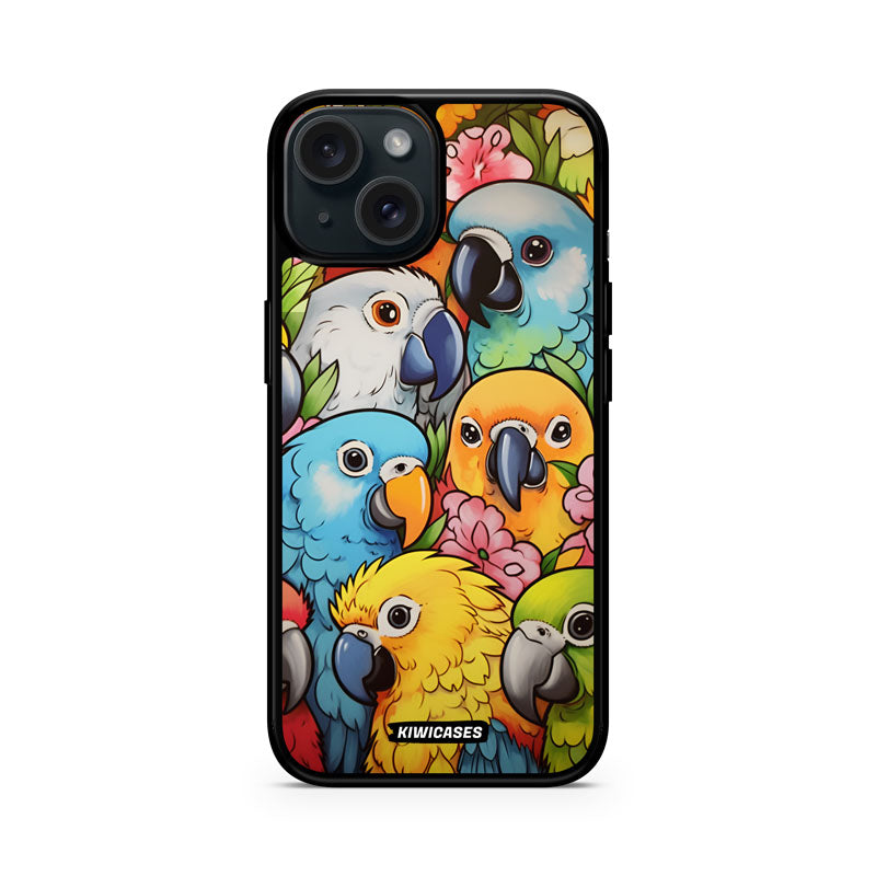 Cute Parrots - iPhone 15