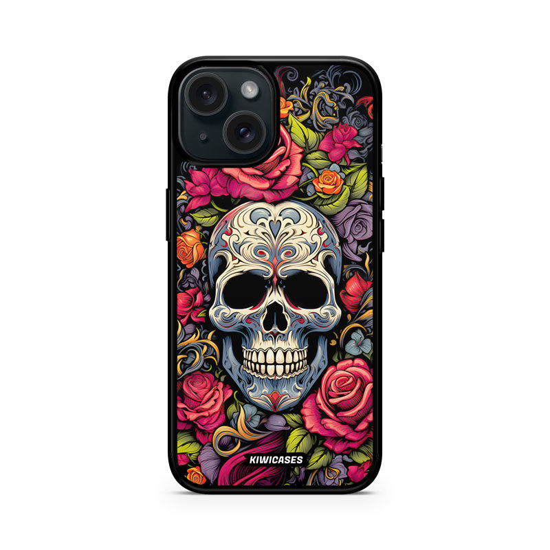 Floral Skull - iPhone 15