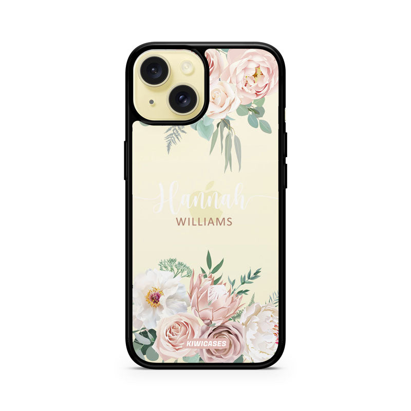 Dusty Pink Florals - iPhone 15 - Custom