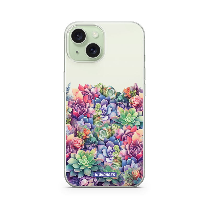 Dreamy Succulents - iPhone 15