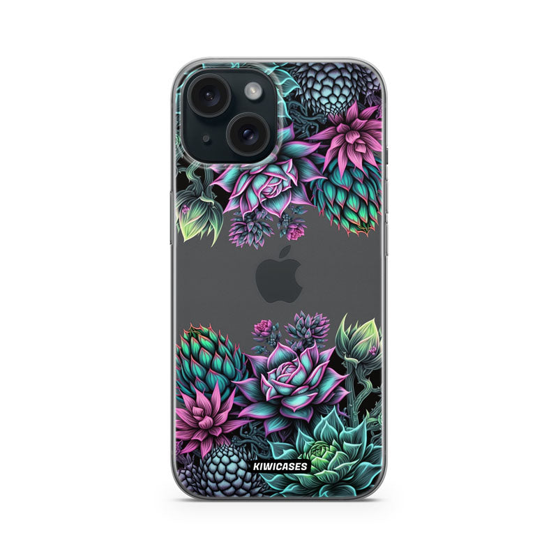 Neon Succulent - iPhone 15