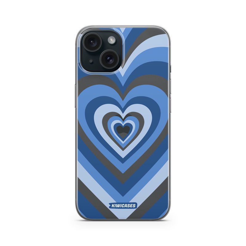 Blue Hearts - iPhone 15