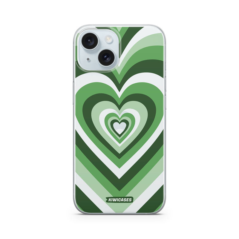 Green Hearts - iPhone 15