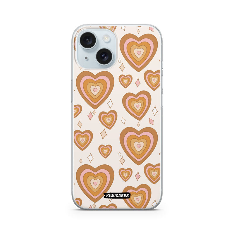 Retro Hearts - iPhone 15