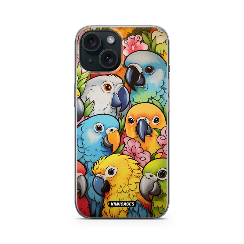 Cute Parrots - iPhone 15