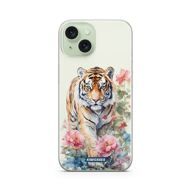 Floral Tiger - iPhone 15