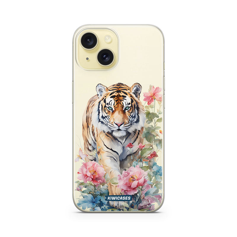 Floral Tiger - iPhone 15
