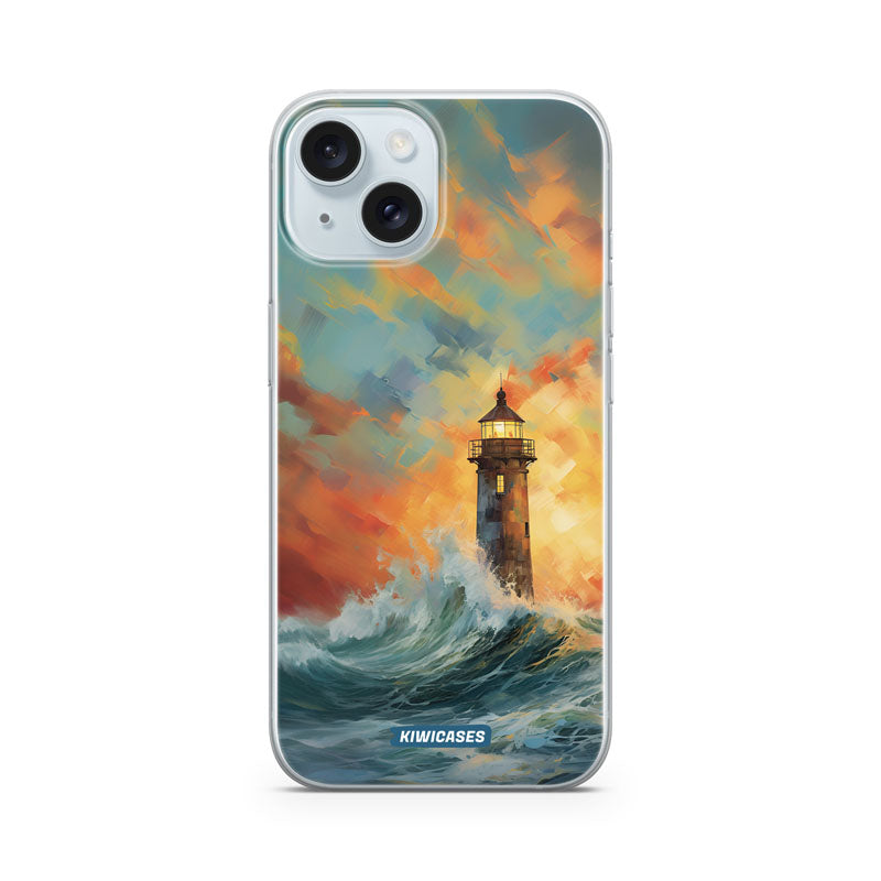 Sunset Lighthouse - iPhone 15