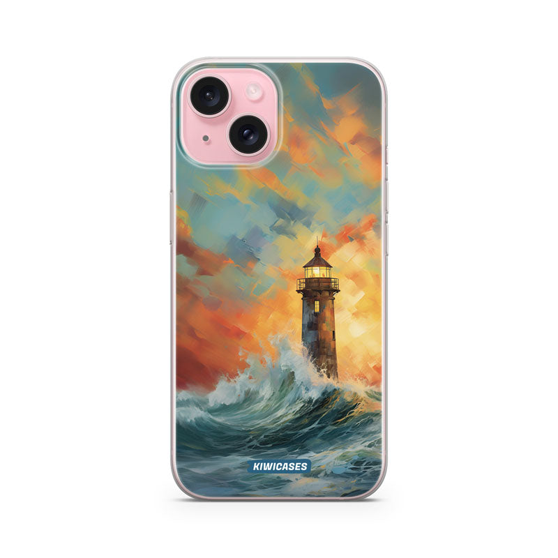 Sunset Lighthouse - iPhone 15