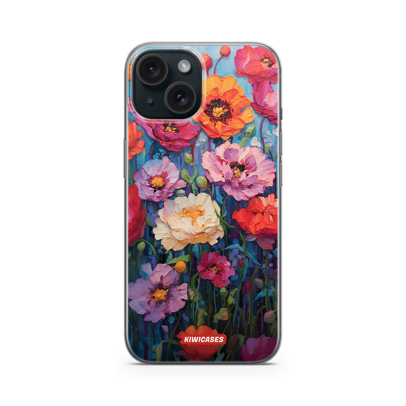 Painted Peonies - iPhone 15