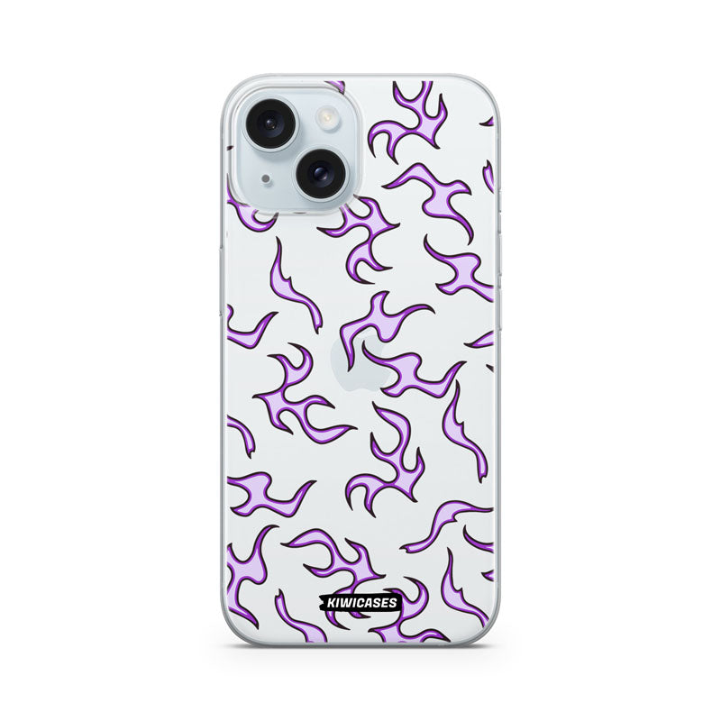 Purple Flames - iPhone 15