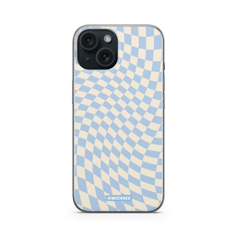 Blue Checkers - iPhone 15