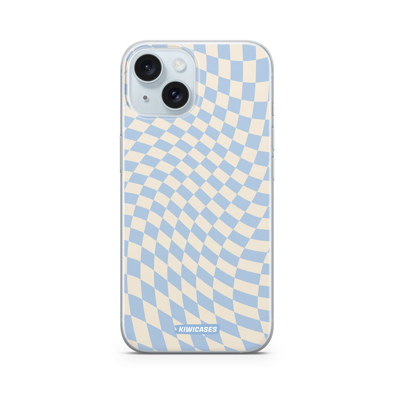 Blue Checkers - iPhone 15