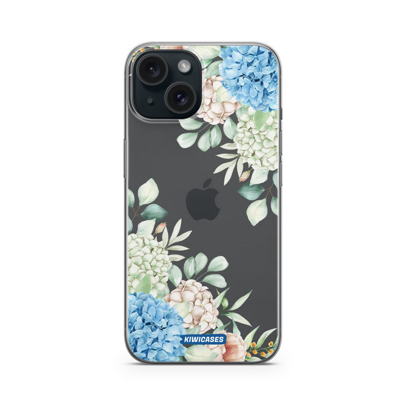 Blue Hydrangea - iPhone 15