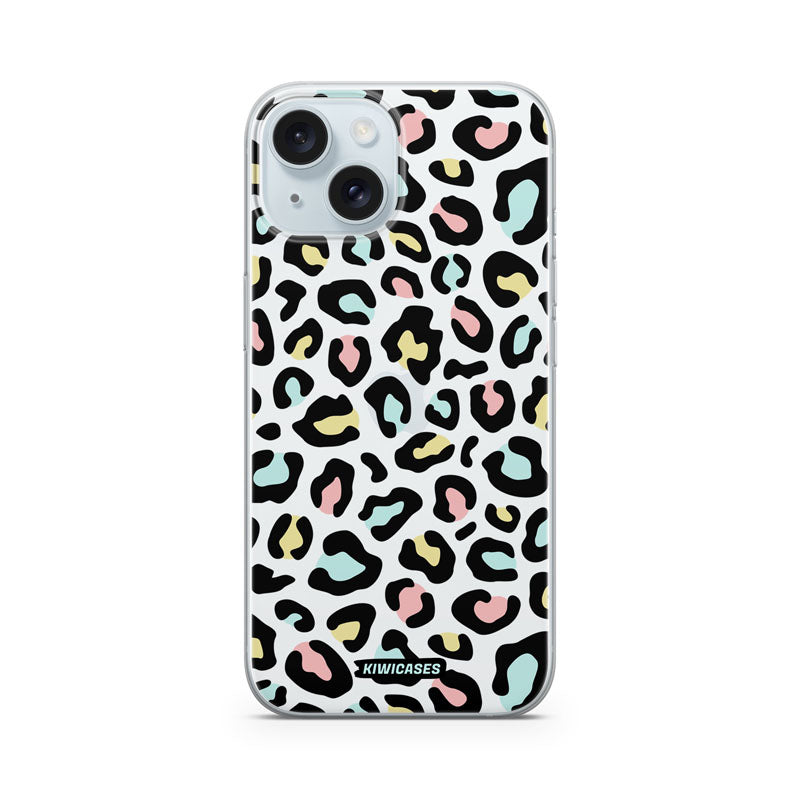 Pastel Leopard - iPhone 15