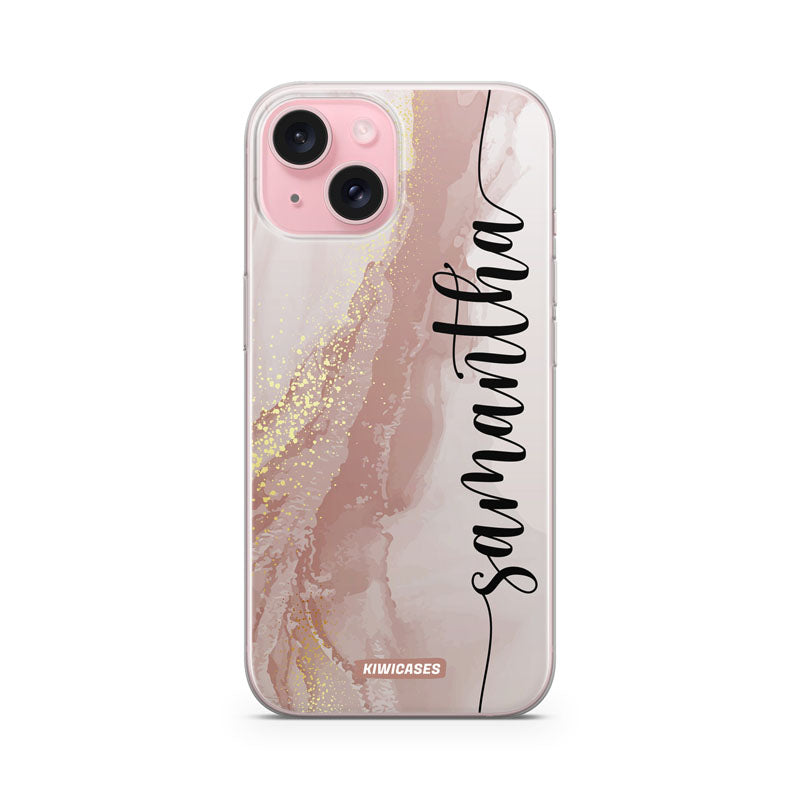 Dusty Pink Watercolour - iPhone 15 - Custom