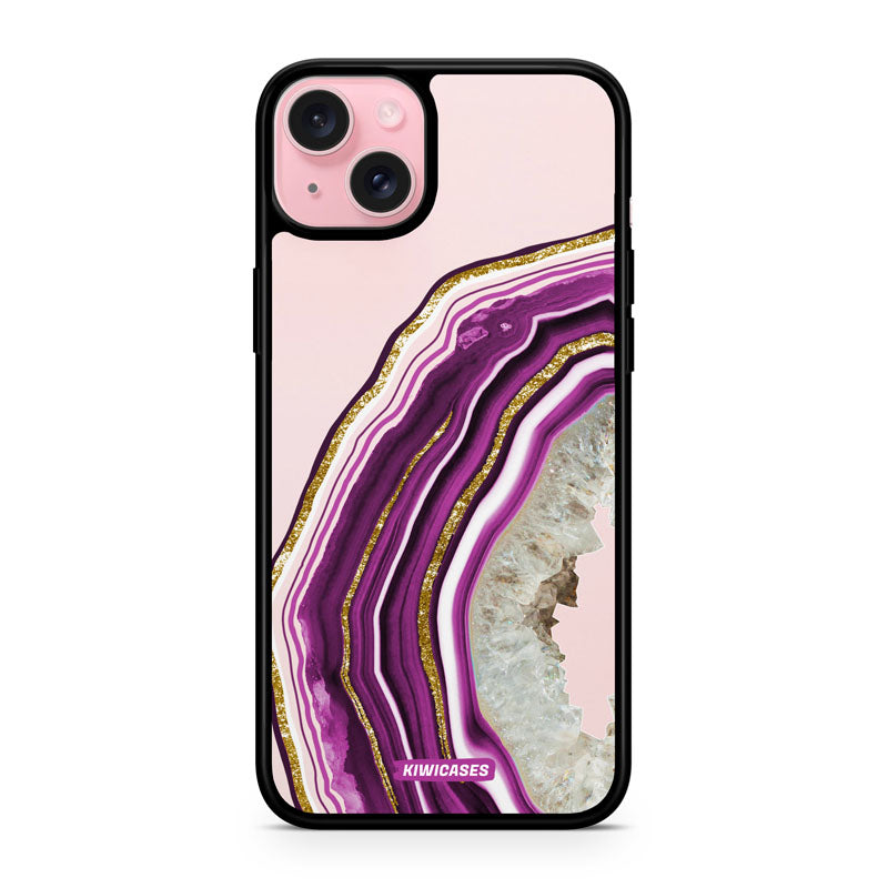 Purple Agate Crystal - iPhone 15 Plus