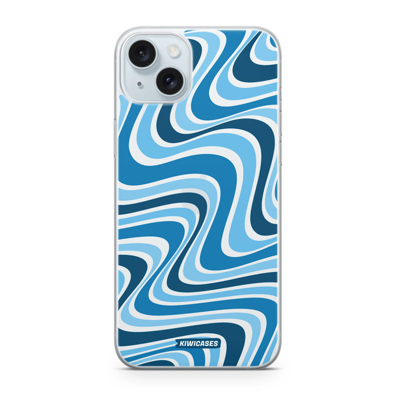 Wavey Blue - iPhone 15 Plus