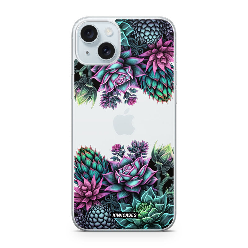 Neon Succulent - iPhone 15 Plus