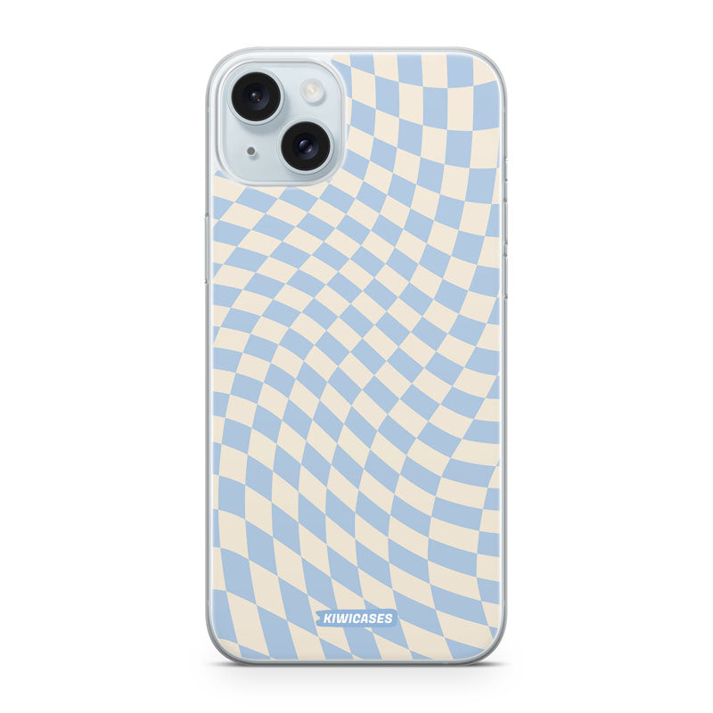 Blue Checkers - iPhone 15 Plus