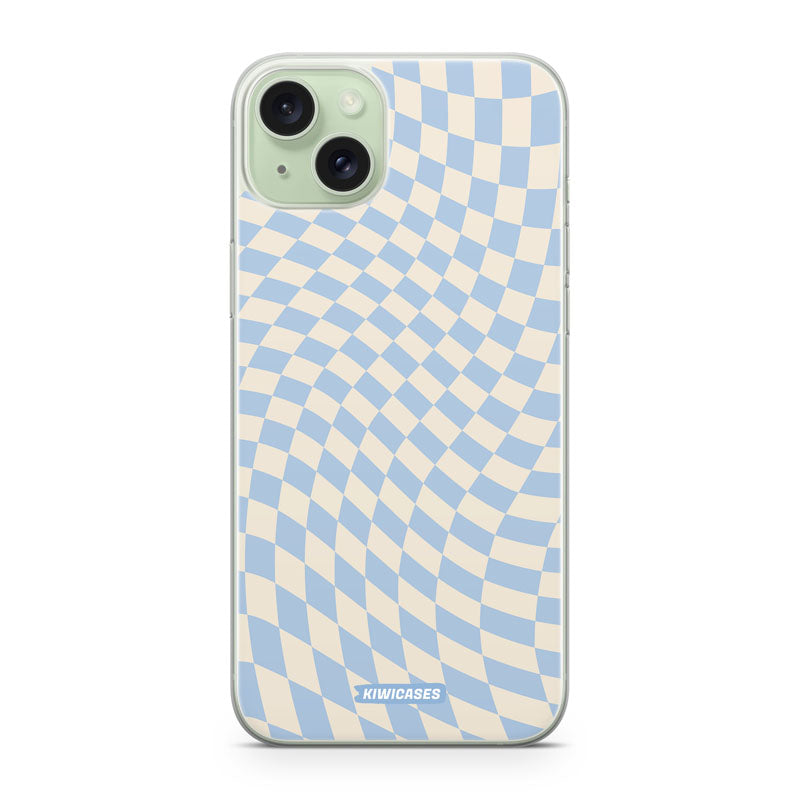 Blue Checkers - iPhone 15 Plus