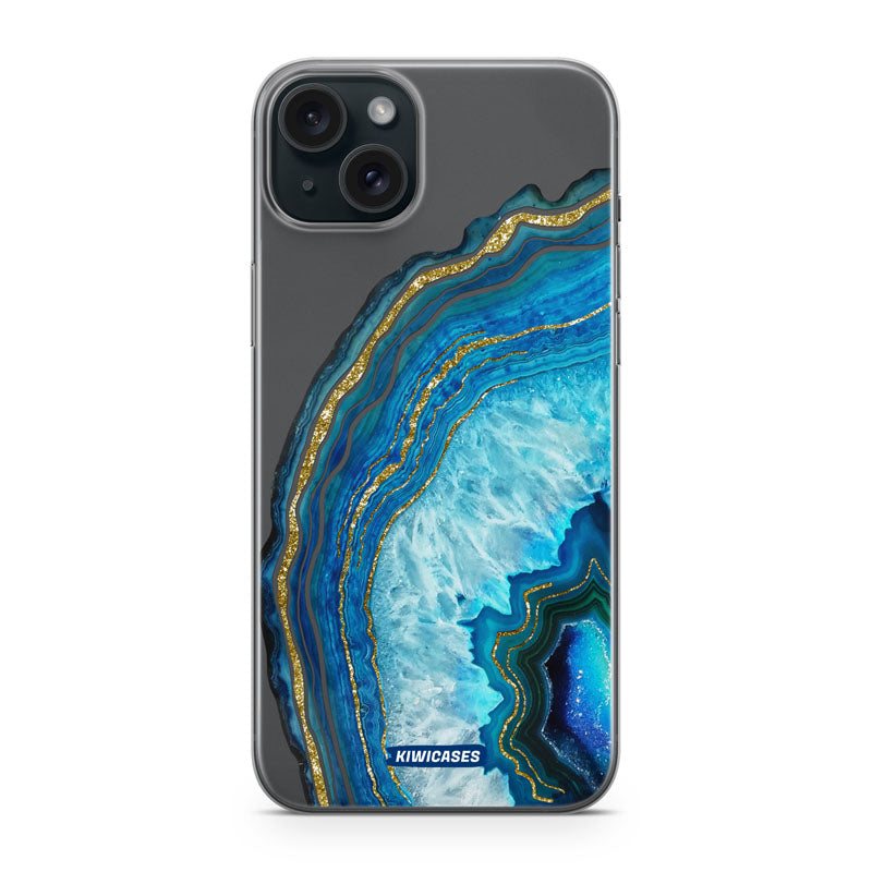 Blue Agate Crystal - iPhone 15 Plus