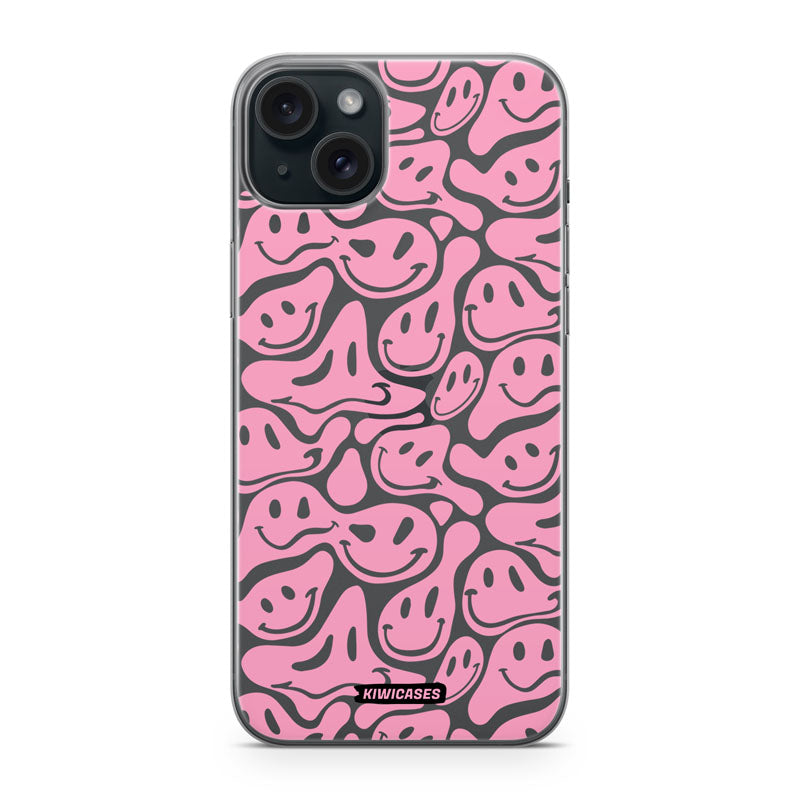 Pink Acid Face - iPhone 15 Plus